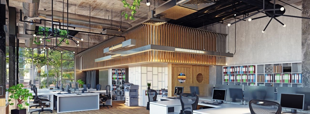 Bureau moderne et lumineux