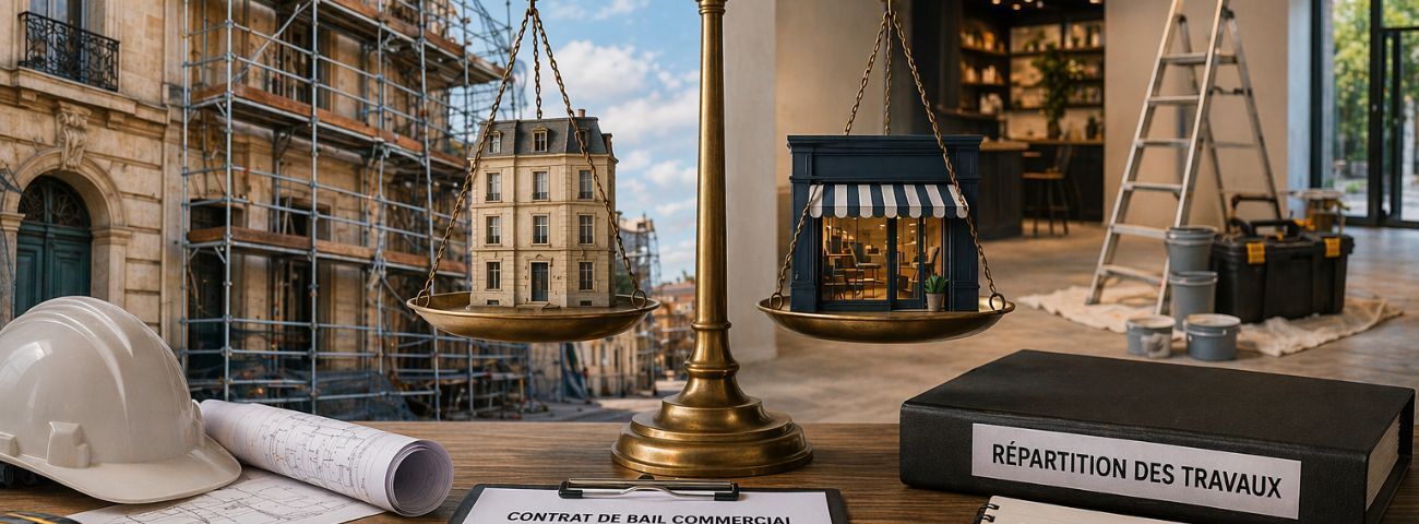 BAIL COMMERCIAL ET TRAVAUX