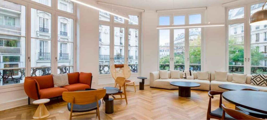 Salle de coworking au Patchwork Taitbout
