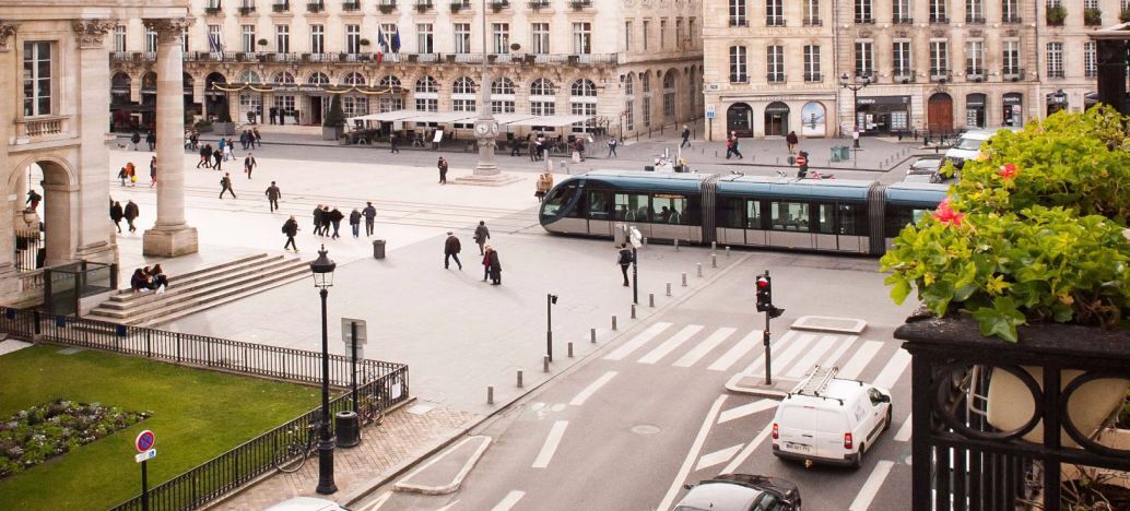 Le quartier d'Opéra à Bordeaux. 