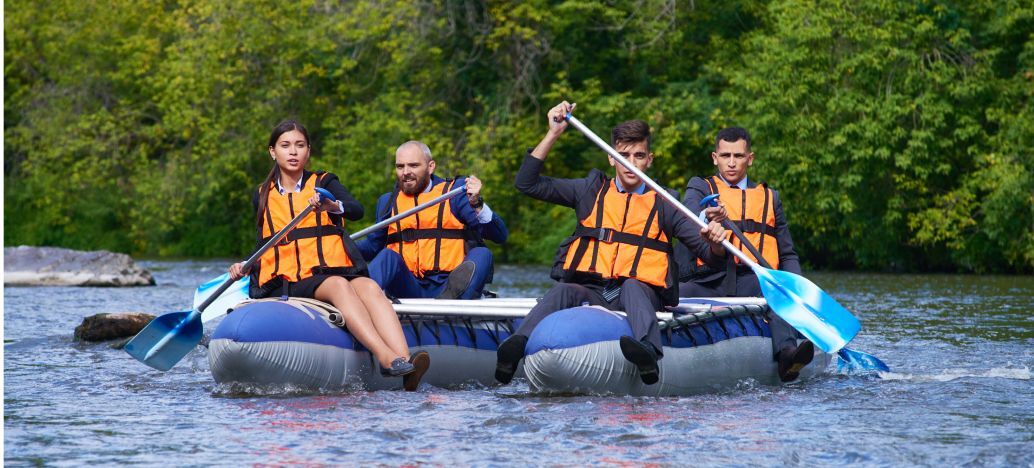 team building canoe 