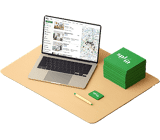 Illustration of a desk