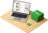 Illustration of a desk