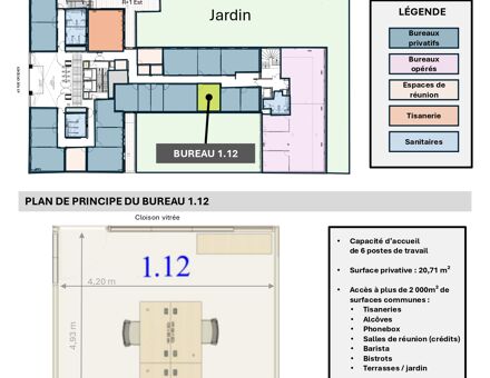 Bureaux du 65 Rue Ordener Paris