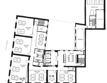 Bureaux du 232 Rue de Rivoli Paris