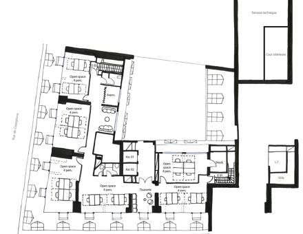 Bureaux du 232 Rue de Rivoli Paris
