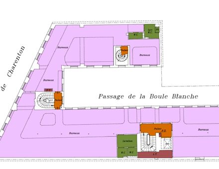 Bureaux du 50 Rue du Faubourg Saint-Antoine Paris