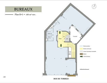 Bureaux du 17 Rue de Turbigo Paris