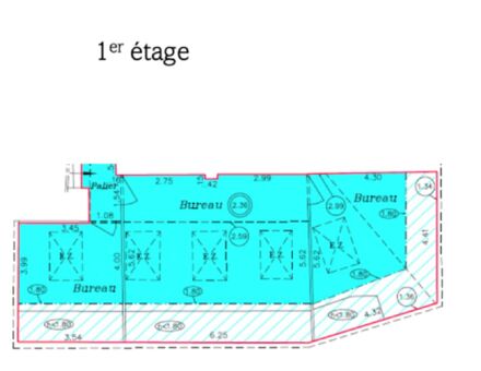 Bureaux du 42 Boulevard de la Bastille Paris