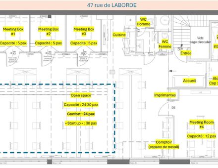 Bureaux du 47 Rue de Laborde Paris