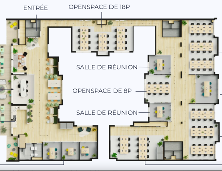 Bureaux du 60 Rue d'Hauteville Paris