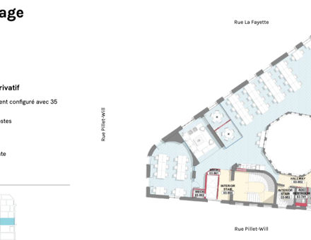 Bureaux du 20 b Rue la Fayette Paris