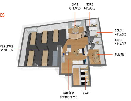 Bureaux du 19 Rue Richer Paris