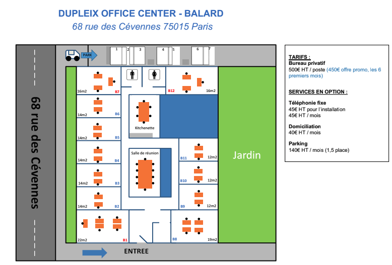 Image des bureaux au 68 Rue des Cévennes, Paris 15  - Bureaux à louer