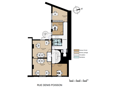 Bureaux du 9 Rue Denis Poisson Paris
