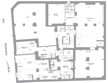Bureaux du 15 Rue d'Uzès Paris
