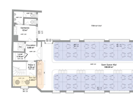 Bureaux du 63 Rue Sainte-Anne Paris