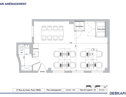 Bureaux du 31 Rue du Caire Paris