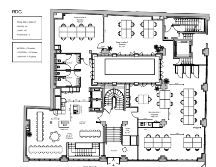 Bureaux du 8 Cité Paradis Paris