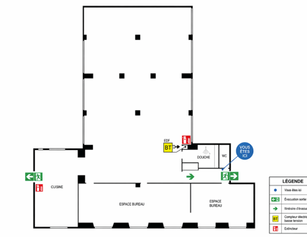 Bureaux du 75 Rue de la Fontaine au Roi Paris