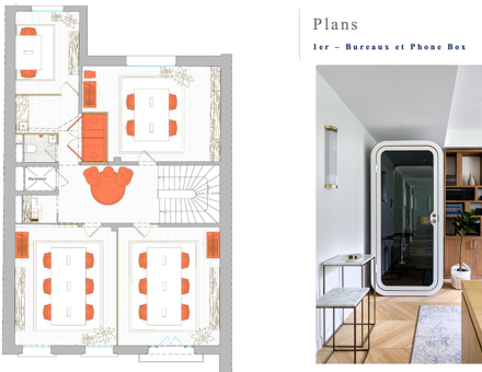 Bureaux du 70 Rue Cortambert Paris