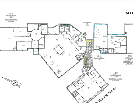 Bureaux du 10 Avenue de la Grande Armée Paris