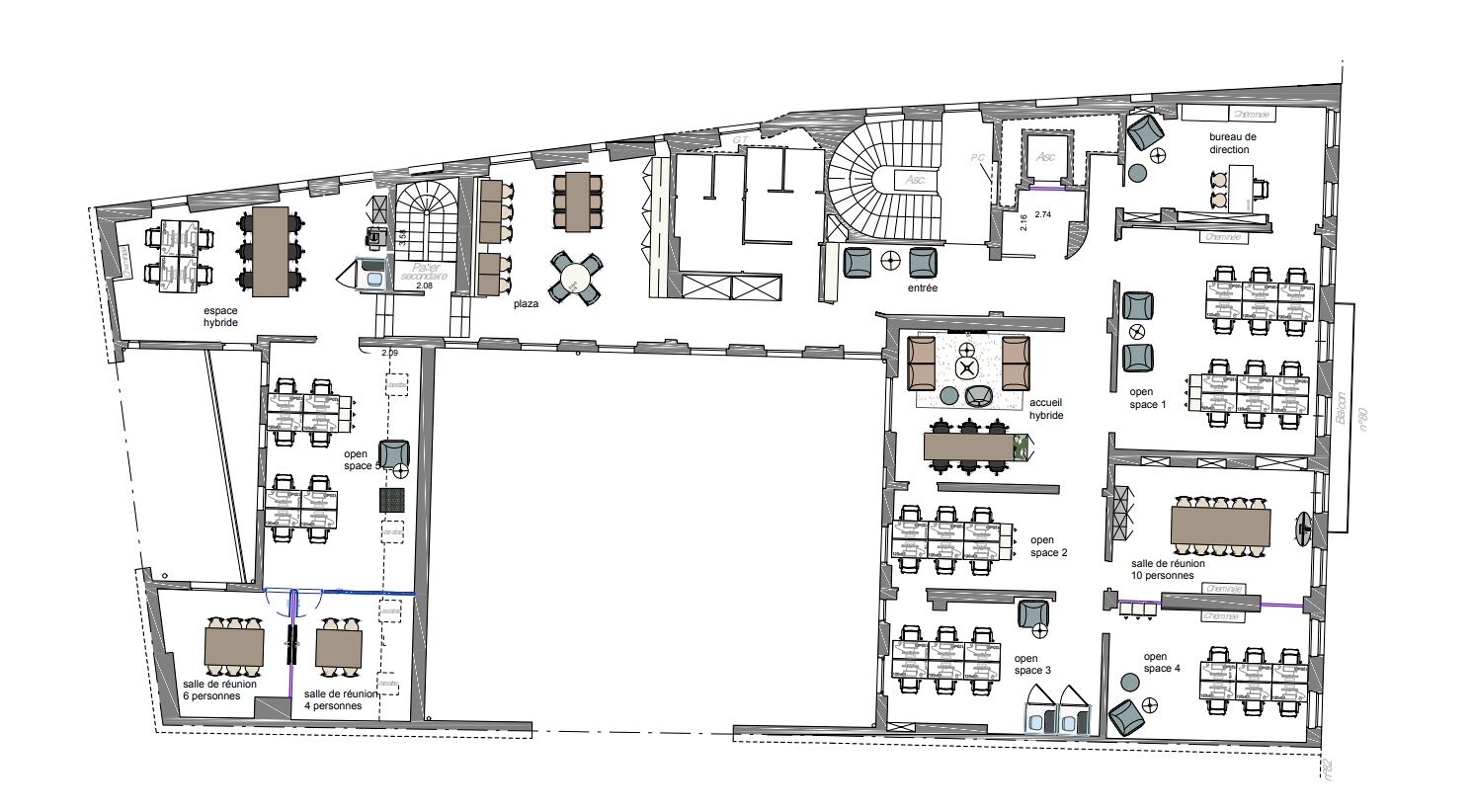 Image des bureaux au 80 Rue Saint-Lazare, Paris 9  - Bureaux à louer