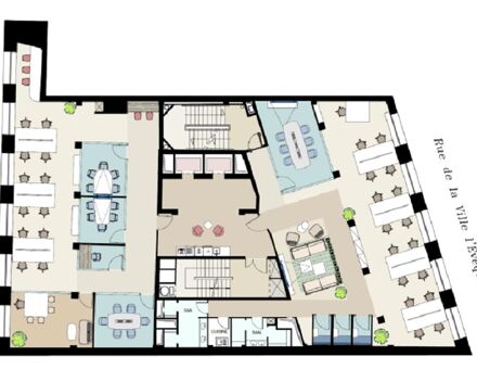 Bureaux du 27 Rue de la Ville l'Evêque Paris