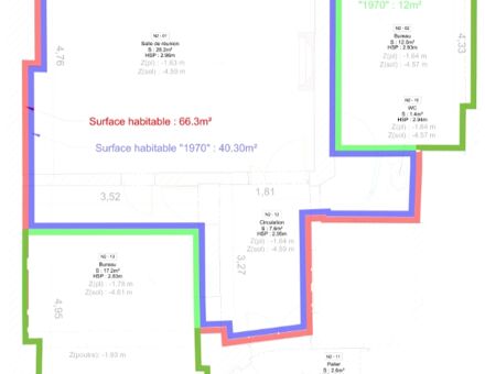 Bureaux du 22 Boulevard de Sébastopol Paris