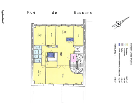 Bureaux du 42 Rue de Bassano Paris