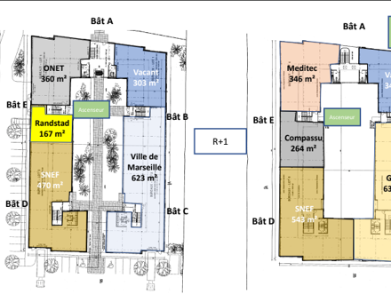 Bureaux du 17 Allée roussin-condorcet--marcel provence Marseille