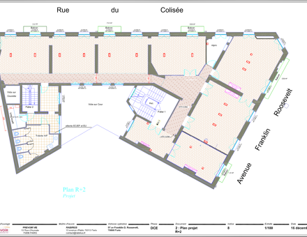 Bureaux du 57 Avenue Franklin D. Roosevelt Paris