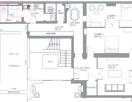 Bureaux du 5 Avenue de Messine Paris