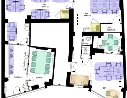 Bureaux du 33 Rue Truffaut Paris