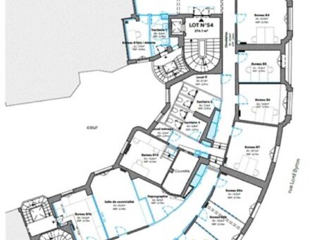 Bureaux du 2 Rue Lord Byron Paris