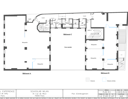 Bureaux du 15 Rue de Milan Paris