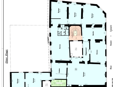 Bureaux du 24 Rue Saint-Lazare Paris