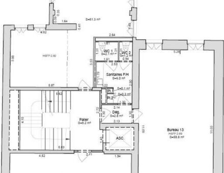 Bureaux du 46 Rue de Lille Paris