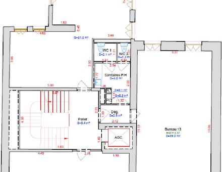 Bureaux du 46 Rue de Lille Paris