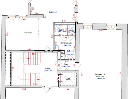 Bureaux du 46 Rue de Lille Paris